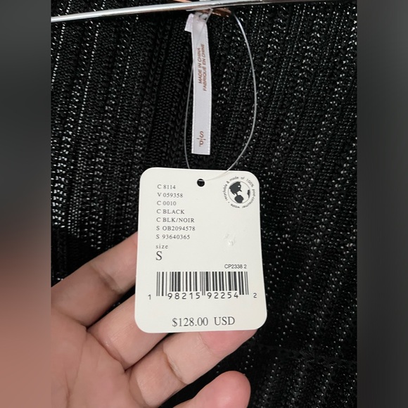 NWT FREE PEOPLE Constance Pullover In Black MSRP $128 Size S - Picture 6 of 8